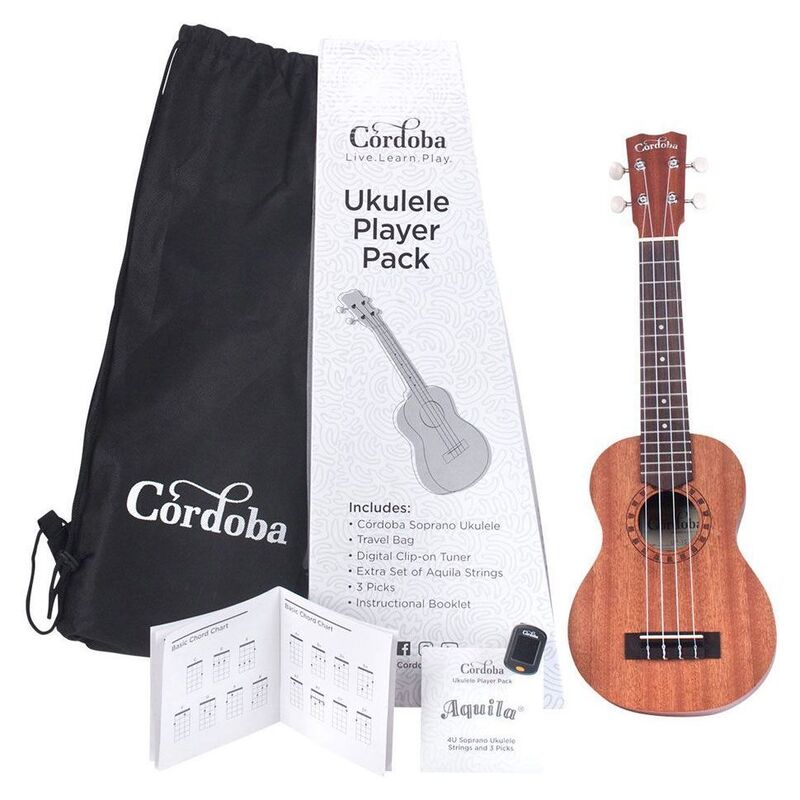 Cordoba UP-1C Concert Ukulele Player Pack with Gig Bag / Tuner / Booklet and Strings Cordoba UP-1C Concert Ukulele Player Pack with Gig Bag / Tuner / Booklet and Strings