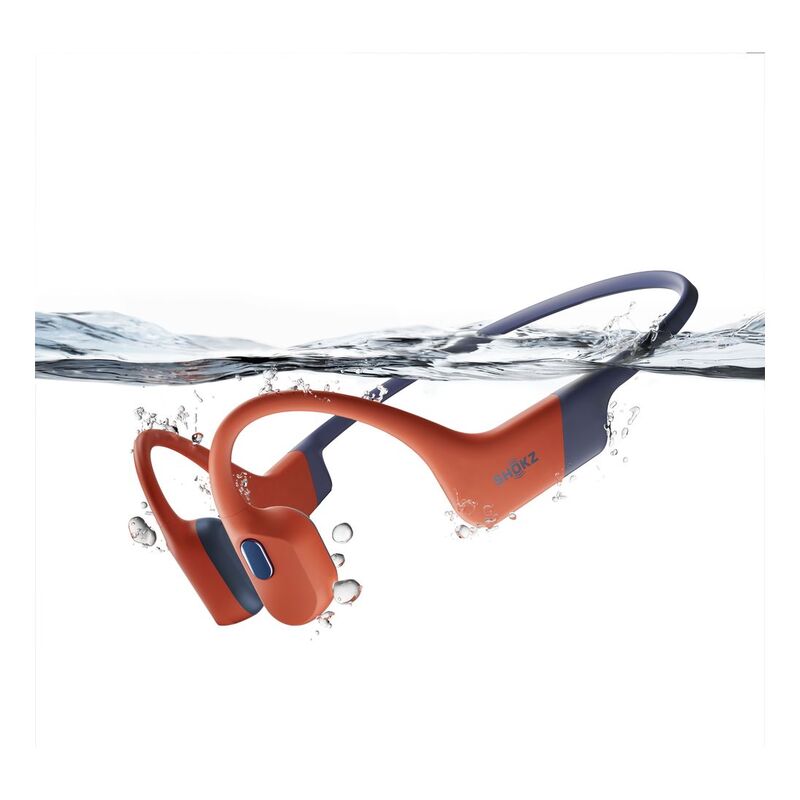 Shokz Openswim Pro Bone-Conduction Open-Ear Sport Headphones - Red