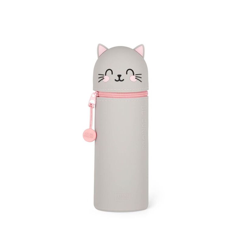 Legami 2-in-1 Silicone Pencil Case - Kawaii - Kitty
