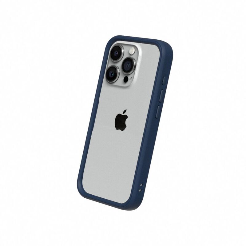 Rhinoshield Crashguard NX For iPhone 15 Pro Max (With Button/ Frame) - Navy Blue