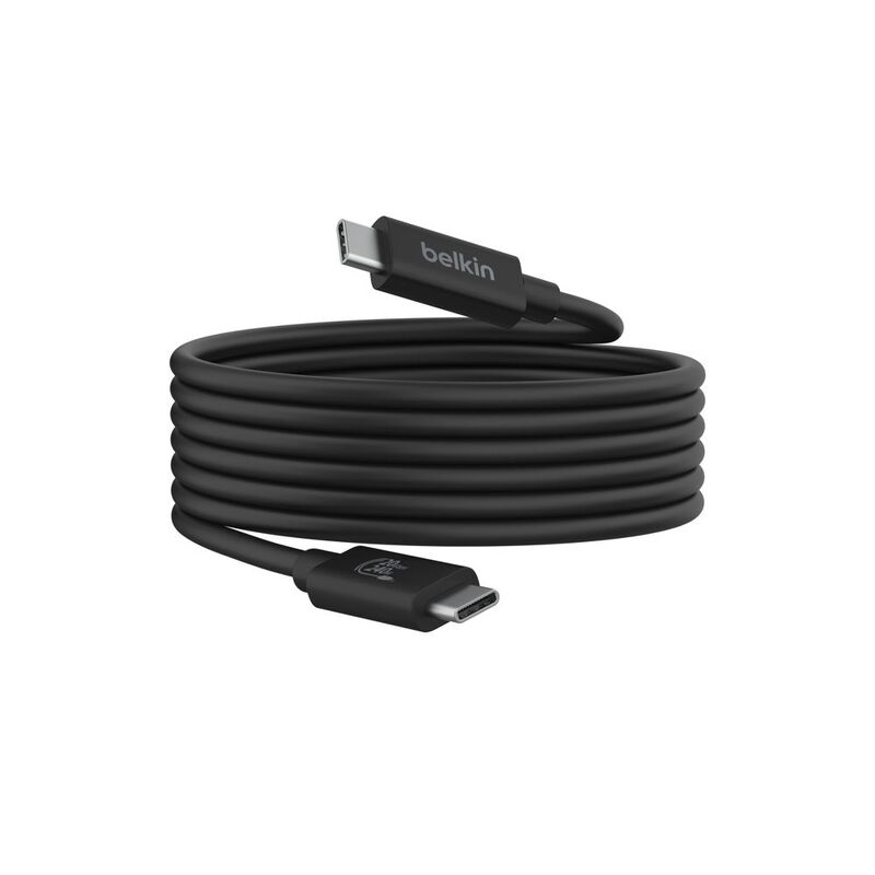 Belkin USB4 Cable/ USB-C To USB-C 240W 20Gbps 2M Cable - Black