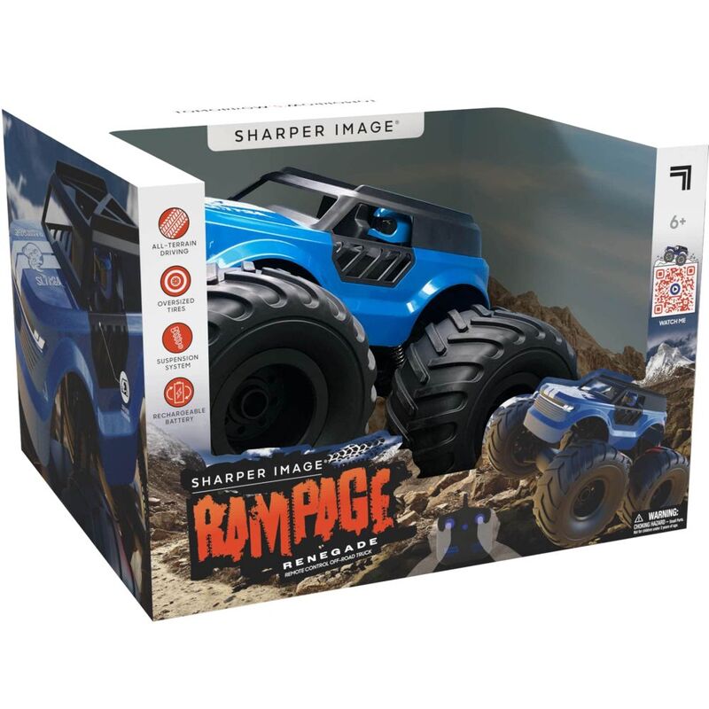 Sharper Image Rampage Renegade Off-Road Truck Remote Control Car - Blue Sharper Image Rampage Renegade Off-Road Truck Remote Control Car - Blue