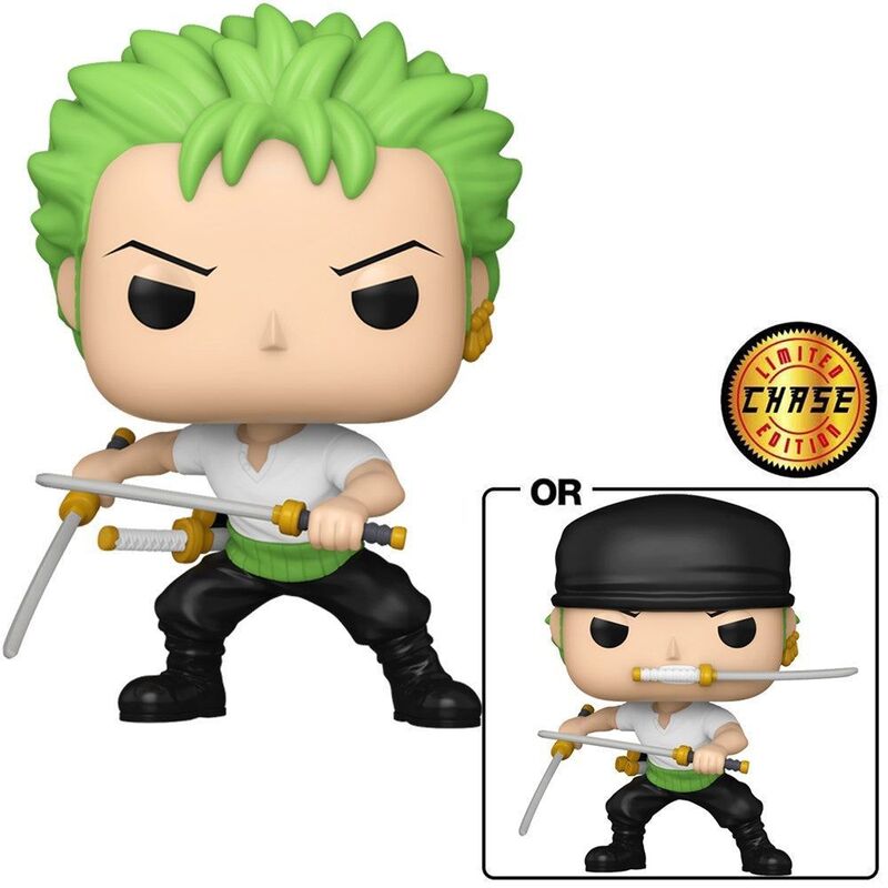 Funko Pop! Animation One Piece Zoro (Two Sword Style) Vinyl Figure (with Chase*) Funko Pop! Animation One Piece Zoro (Two Sword Style) Vinyl Figure (with Chase*)