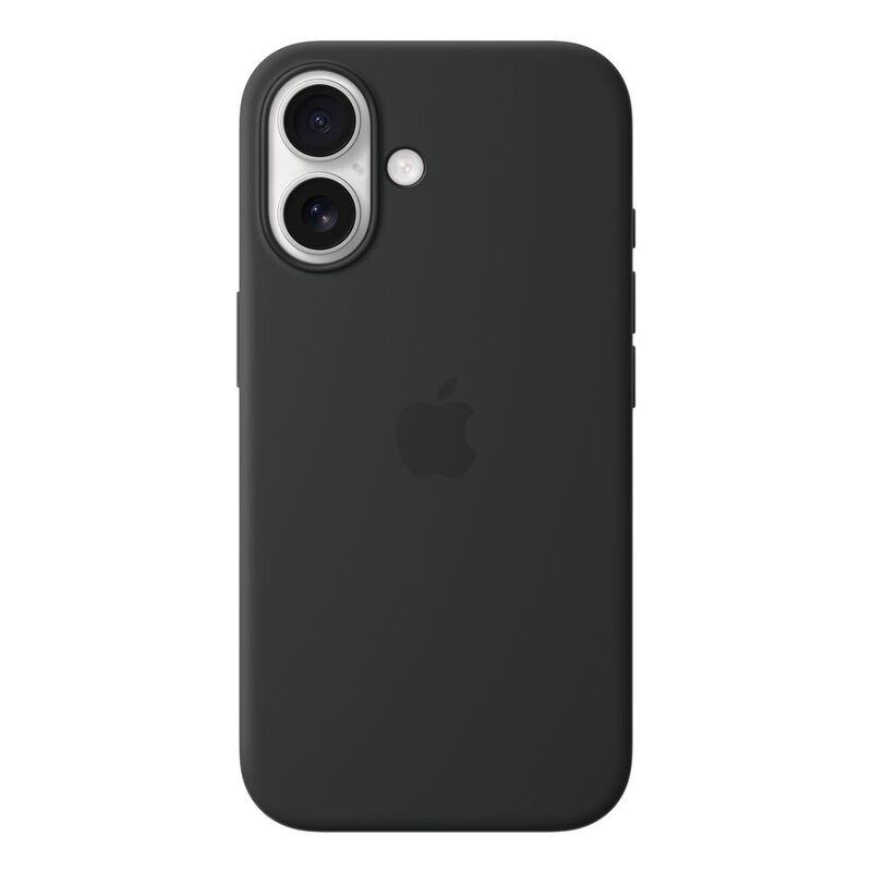 Apple iPhone 16 Silicone Case with MagSafe - Black Apple iPhone 16 Silicone Case with MagSafe - Black