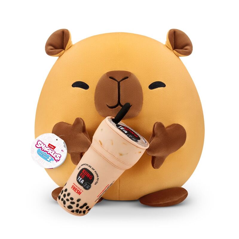 Snackles Series 2 Spencer The Capybara And Kung Fu Boba Tea 16-Inch Plush Toy Snackles Series 2 Spencer The Capybara And Kung Fu Boba Tea 16-Inch Plush Toy
