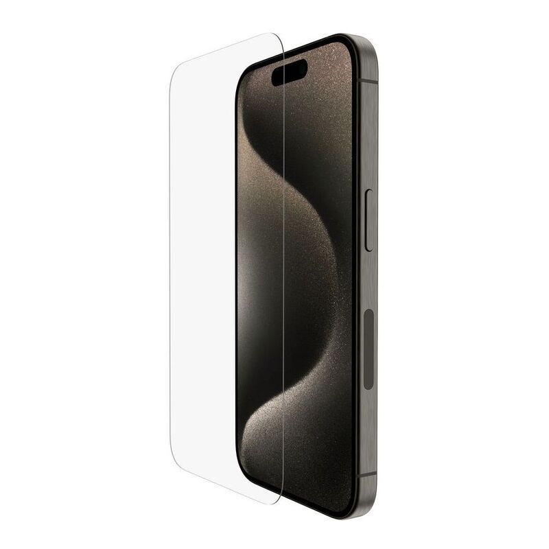 Belkin Tempered Glass Antimicrobial-Treated Screen Protector For iPhone 16 Pro