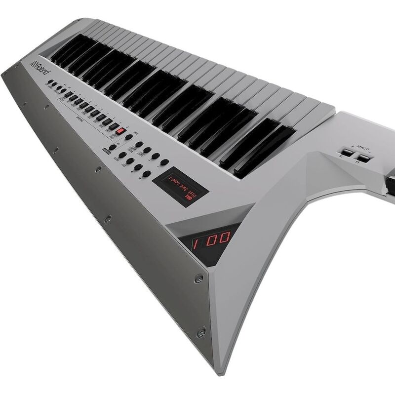 Roland AX-Edge-W 49-Key Keytar Synthesizer - White Roland AX-Edge-W 49-Key Keytar Synthesizer - White