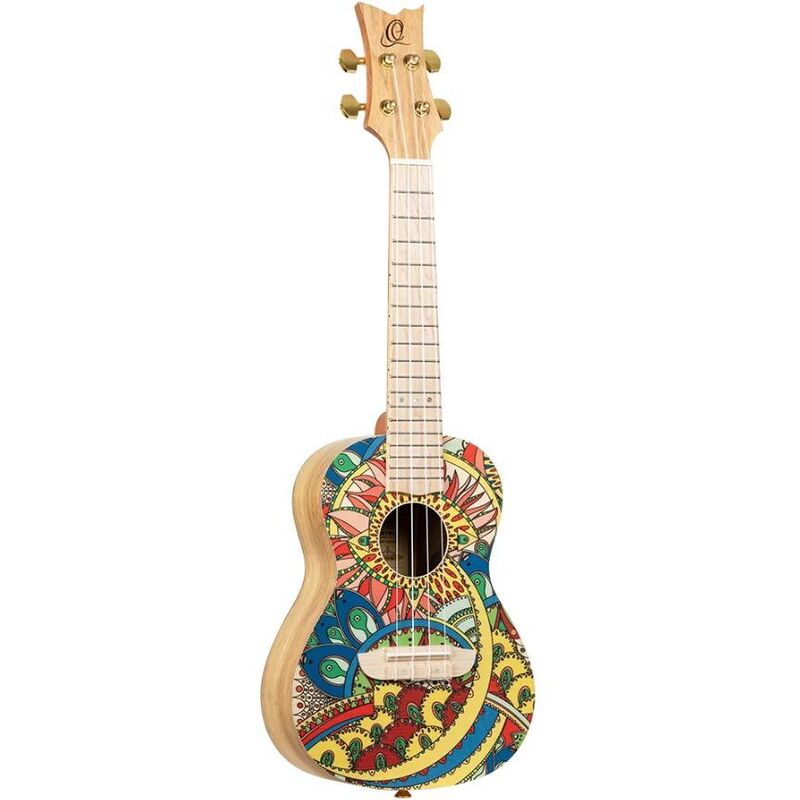 Ortega Art Series Concert Size Ukulele Spruce/ Catalpa Mystic India - RUAR-MI Ortega Art Series Concert Size Ukulele Spruce/ Catalpa Mystic India - RUAR-MI