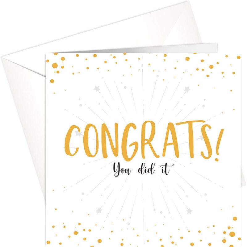 Share The Love Congratulation You Did It Greeing Card (15 x 15 cm) Share The Love Congratulation You Did It Greeing Card (15 x 15 cm)