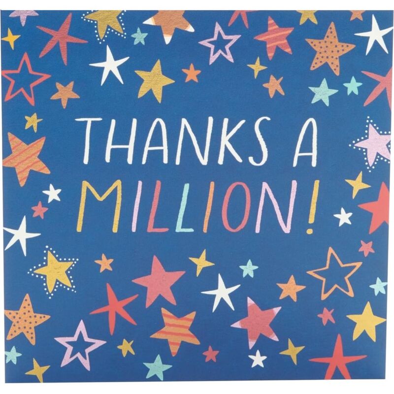 UK Greetings Thank You Greeting (15.9 x 15.9 cm)