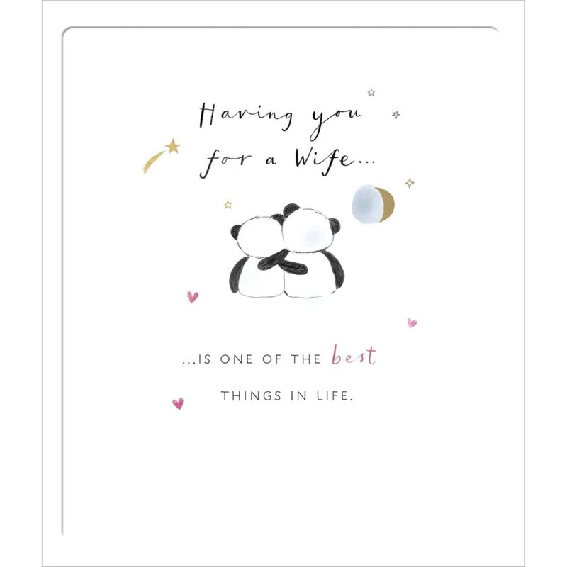 UK Greetings Happy Birthday Wife Greeting Card (15.9 x 18.4 cm) - Best Wife