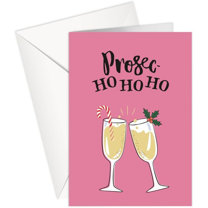 Share The Love Prosec-Ho Ho Ho! Christmas Greeting Card (12.6 X 17.8 cm) Share The Love Prosec-Ho Ho Ho! Christmas Greeting Card (12.6 X 17.8 cm)