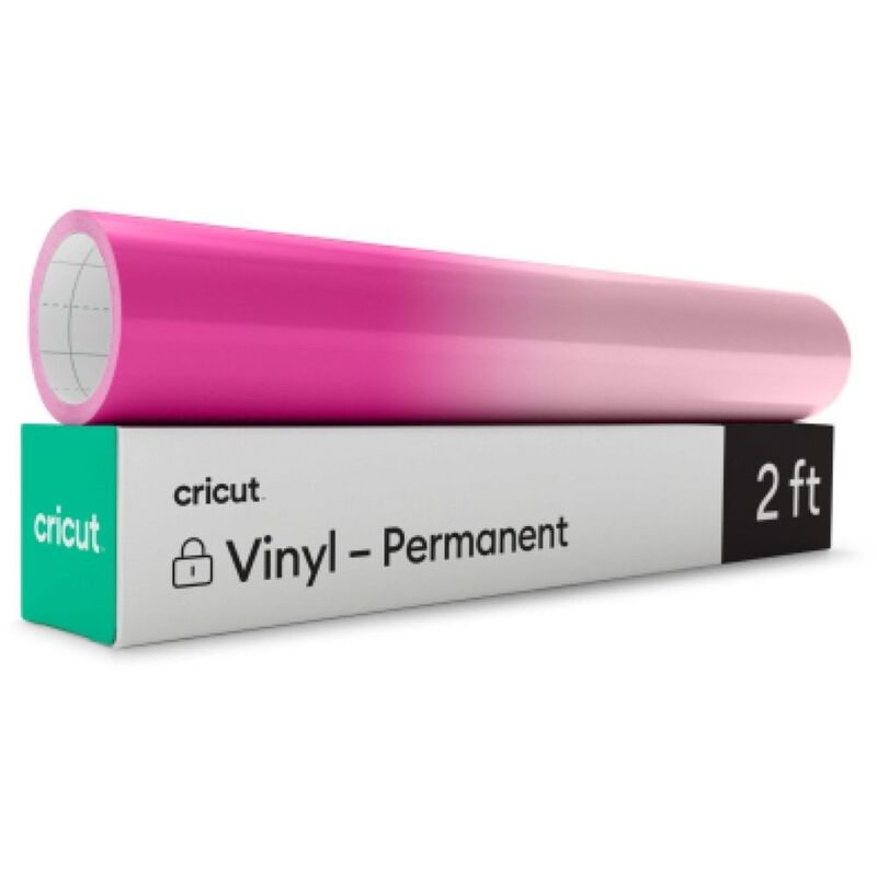 Cricut Heat-Activated Color-Changing Vinyl Permanent (2Ft) - Magenta To Light Pink