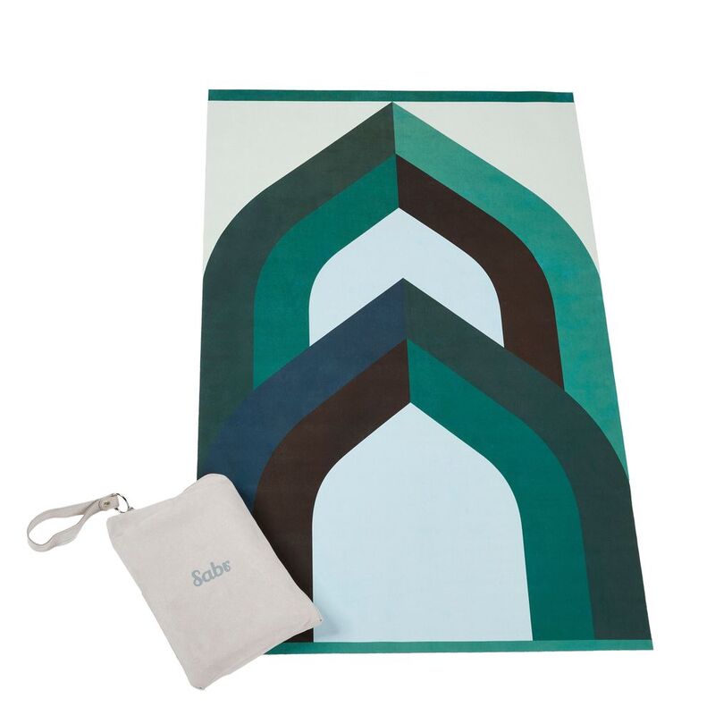 Sabr Riyadh Compact Prayer Mat - Green (68 x 107 x 0.1cm) Sabr Riyadh Compact Prayer Mat - Green (68 x 107 x 0.1cm)