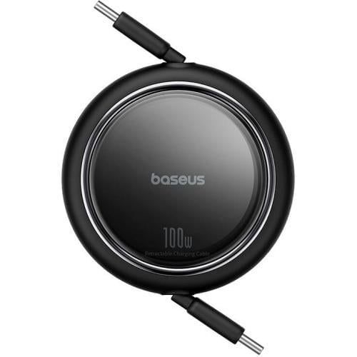 Baseus Charging Cable Type-C To Type-C Retractable 100W 1M - Black