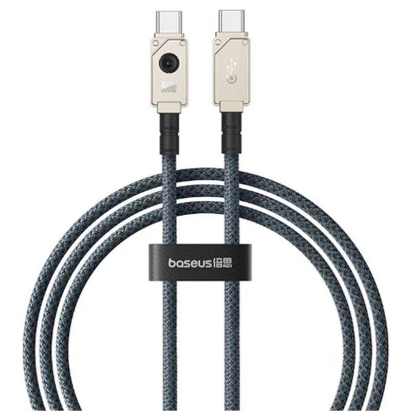 Baseus Charging Cable Type-C To Type-C Unbreakable 100W 1M - White Baseus Charging Cable Type-C To Type-C Unbreakable 100W 1M - White