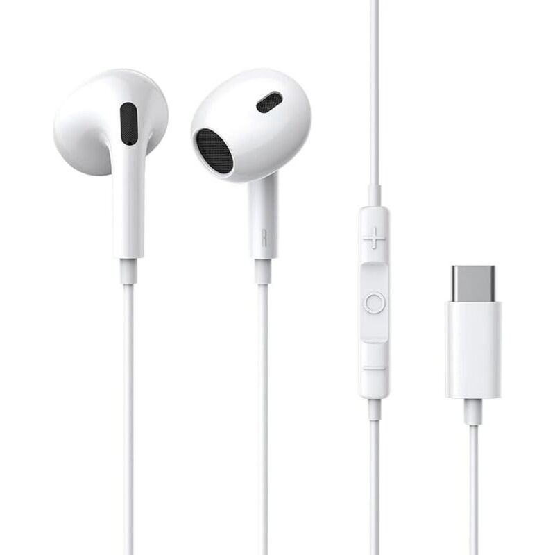 Baseus Wired Earphone Encok CZ17 Semi-In-Ear Type-C - White