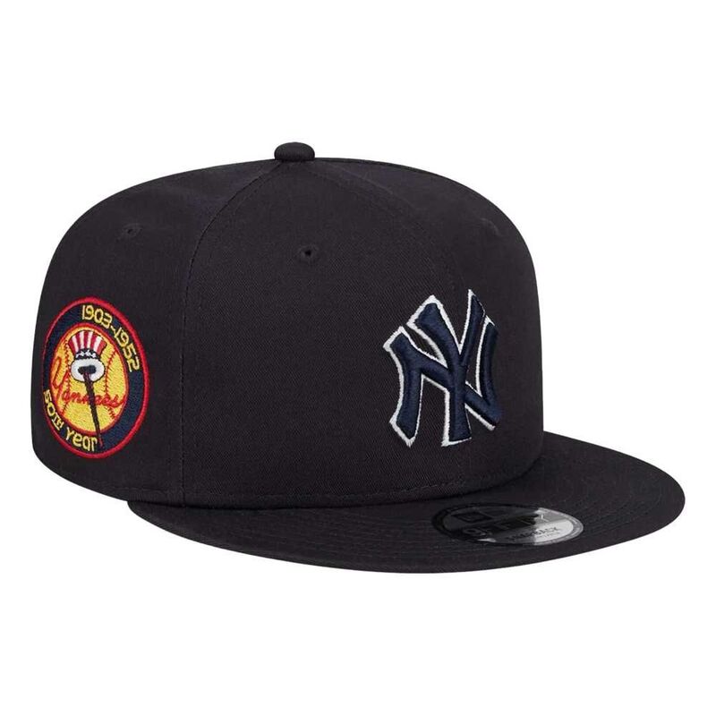 New Era Side Patch Script 9Fifty MLB New York Yankees Navy Cap New Era Side Patch Script 9Fifty MLB New York Yankees Navy Cap