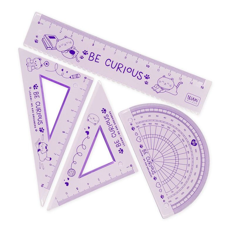 Legami Geometry Set - You Rule! - Kitty Legami Geometry Set - You Rule! - Kitty