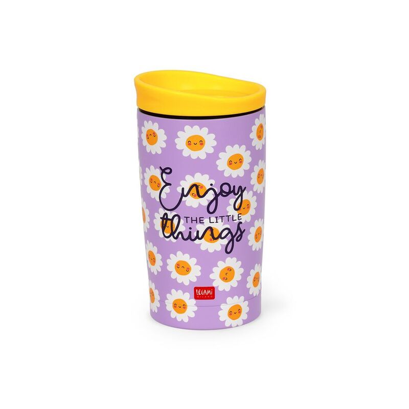 Legami Vacuum Tumbler - Hot & Cold - Tumbler 275 ml - Daisy Legami Vacuum Tumbler - Hot & Cold - Tumbler 275 ml - Daisy