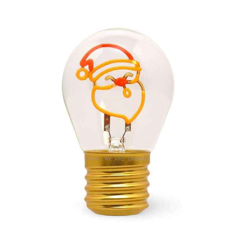 Legami Lightbulb-Shaped Table Lamp - Bulb Fiction - Santa Claus Legami Lightbulb-Shaped Table Lamp - Bulb Fiction - Santa Claus