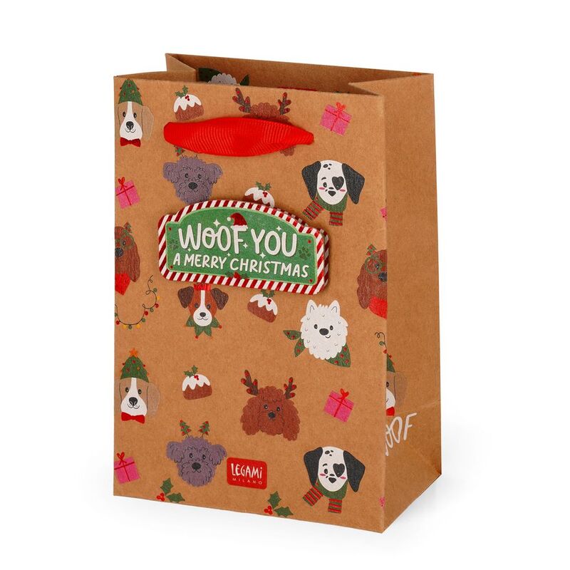 Legami Gift Bag - Small - Dogs (10 x 15 x 6.5 cm)