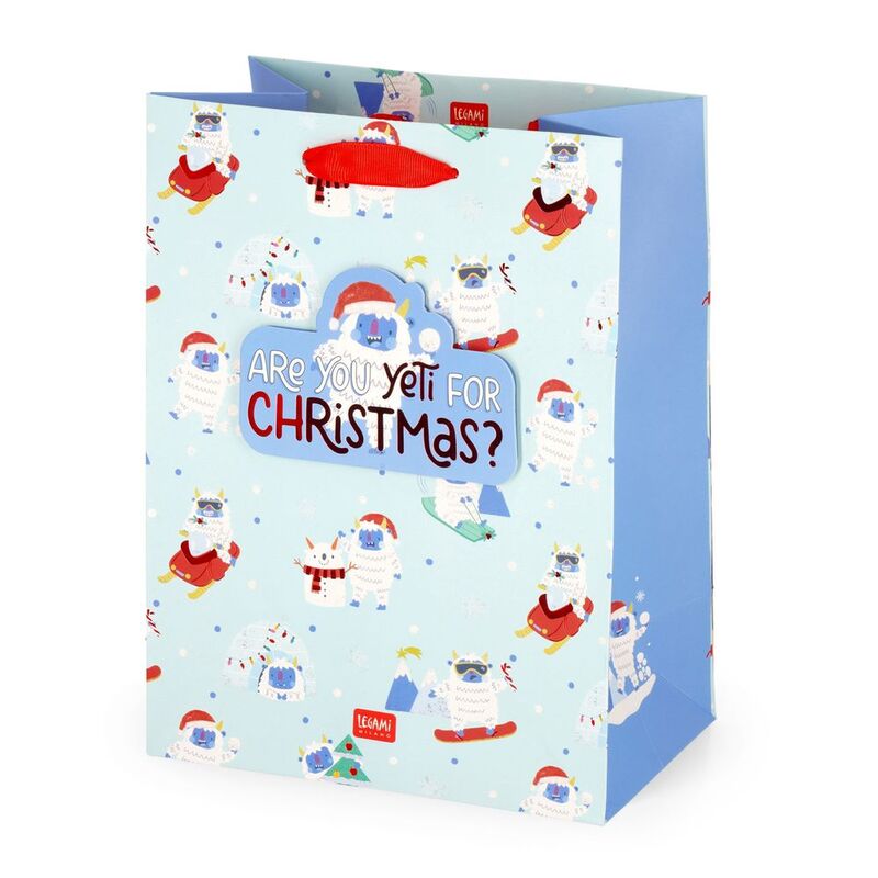 Legami Gift Bag - Medium - Yeti (19 x 25 x 11.5 cm)