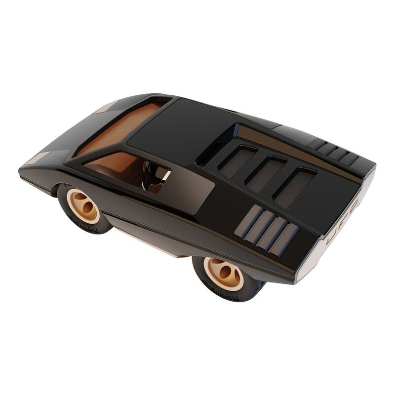 Playforever Mini Ufo Cannone Racing Toy Car - Black/Gold Playforever Mini Ufo Cannone Racing Toy Car - Black/Gold
