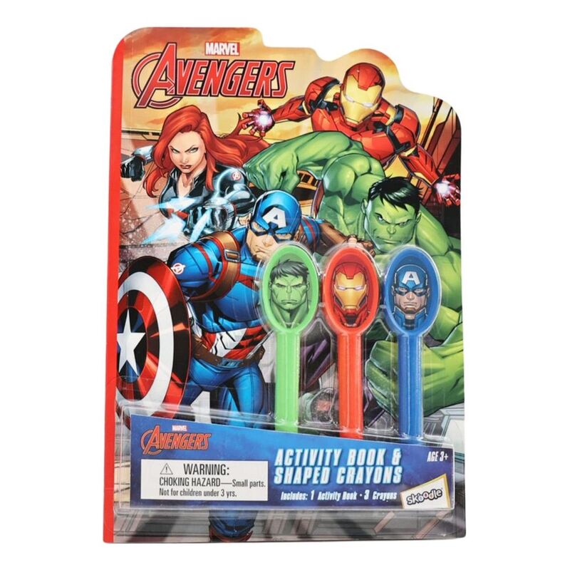 Disney Avengers Activity Book and Shaped Crayons Disney Avengers Activity Book and Shaped Crayons