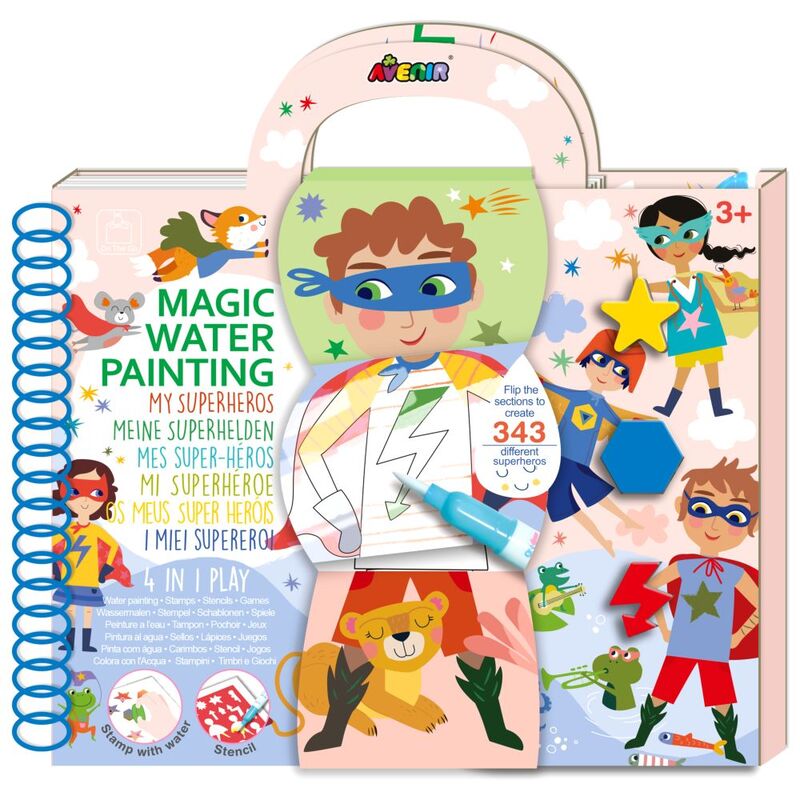 Avenir Magic Water Painting - My Superheros Avenir Magic Water Painting - My Superheros