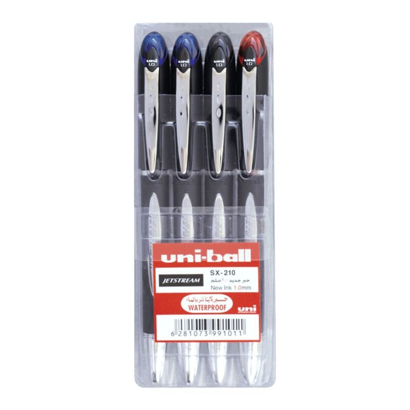 Uni-Ball Jetstream 1.0 Mm Pen Pack (Pack Of 4)