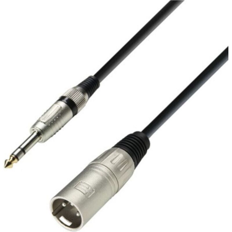 Adam Hall K3BMV0300 Balanced Cable XLR Male to Jack TRS - 3 m Adam Hall K3BMV0300 Balanced Cable XLR Male to Jack TRS - 3 m