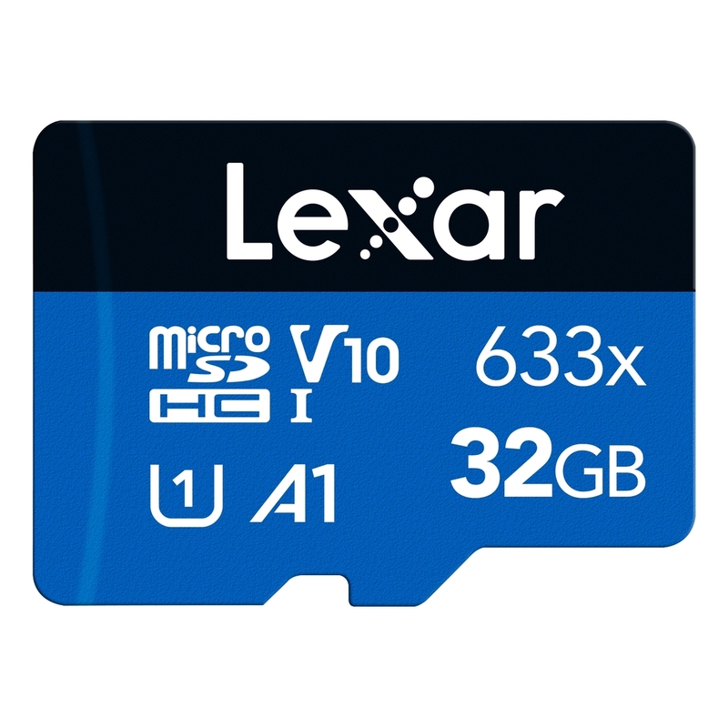 Lexar High-Performance 633x microSDHC UHS-I without adapter up to 100MB/s read 20MB/s write C10 A1 V10 U1 - 32GB