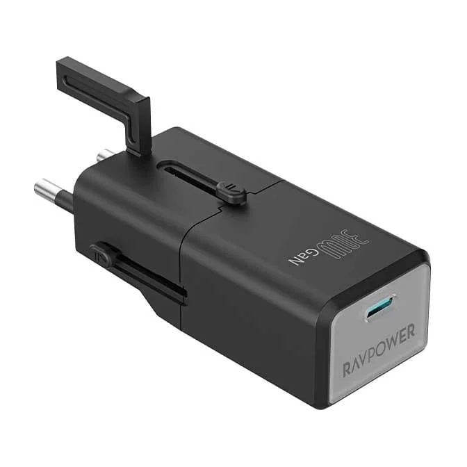 RAVPower RP-PC1060 Nano 1C Port PD 30W Travel Adpater - Black