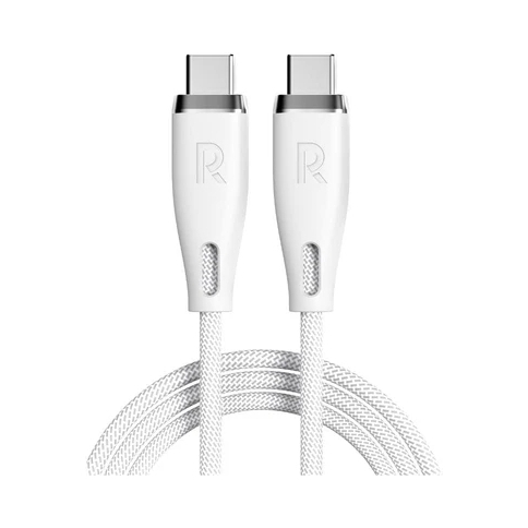 RAVPower Type-C To Type-C Cable 1.2m Nylon TPE - White RAVPower Type-C To Type-C Cable 1.2m Nylon TPE - White