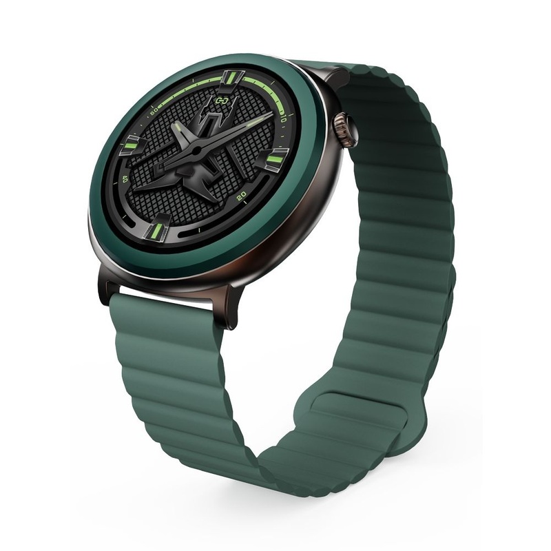 HiFuture Aurora AMOLED 1.43-Inch Bluetooth Calling Smartwatch - Dark Green