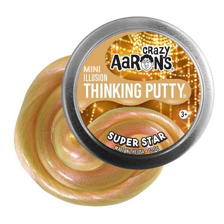 Crazy Aaron's Thinking Putty Mini Tin - Super Star Crazy Aaron's Thinking Putty Mini Tin - Super Star