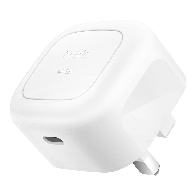 Belkin Wall Charger 45W Pd Pps USB-C (UK Plug) - White