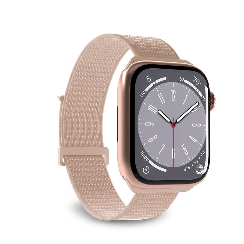 Puro "Sport" Nylon Band For Apple Watch Up To Series 9 38-40-41mm - Series 10 42mm - Beige