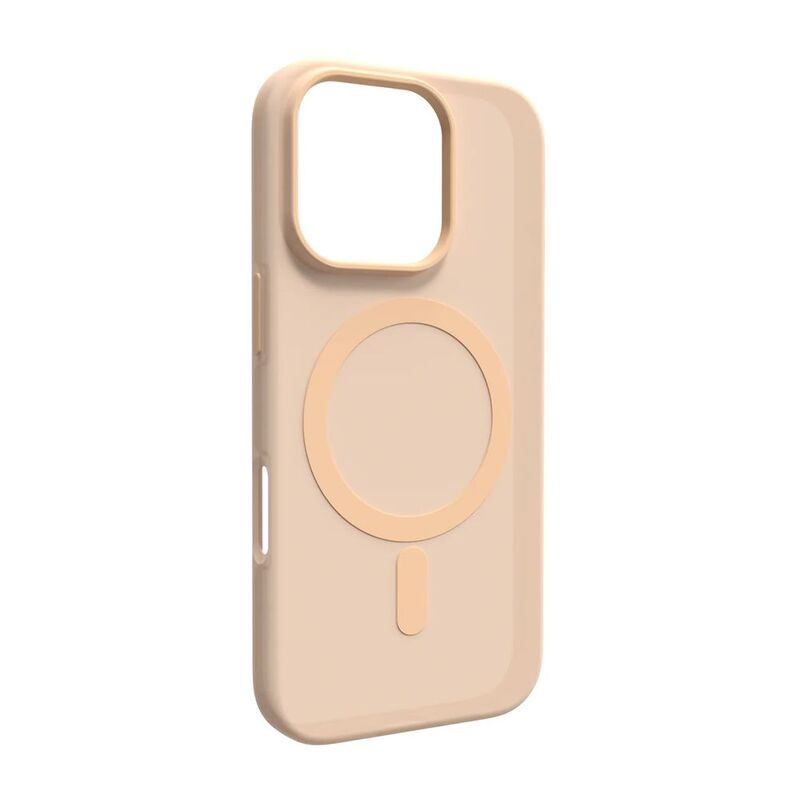 Puro Silicon Cover "Daylight" With Magsafe And Semi-Transparet Effect For iPhone 16 Pro Max - Beige