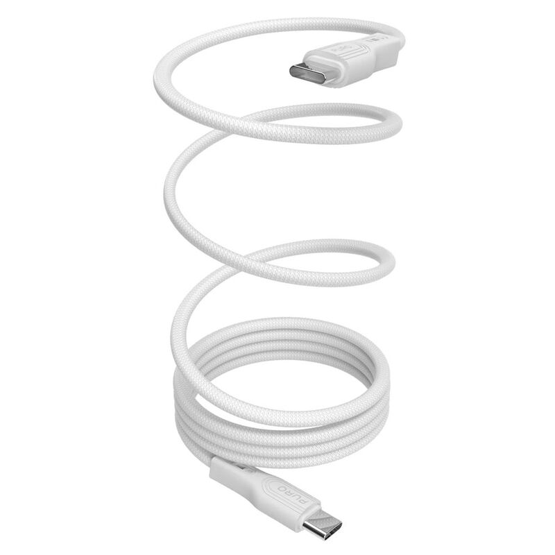 Puro Magnetic Cable USB-C To USB-C 60W/ 1M - White