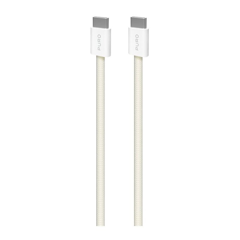 Puro Braided Cable Fabk4 USB-C To USB-C 1.5M 60W 480Mbps - Yellow