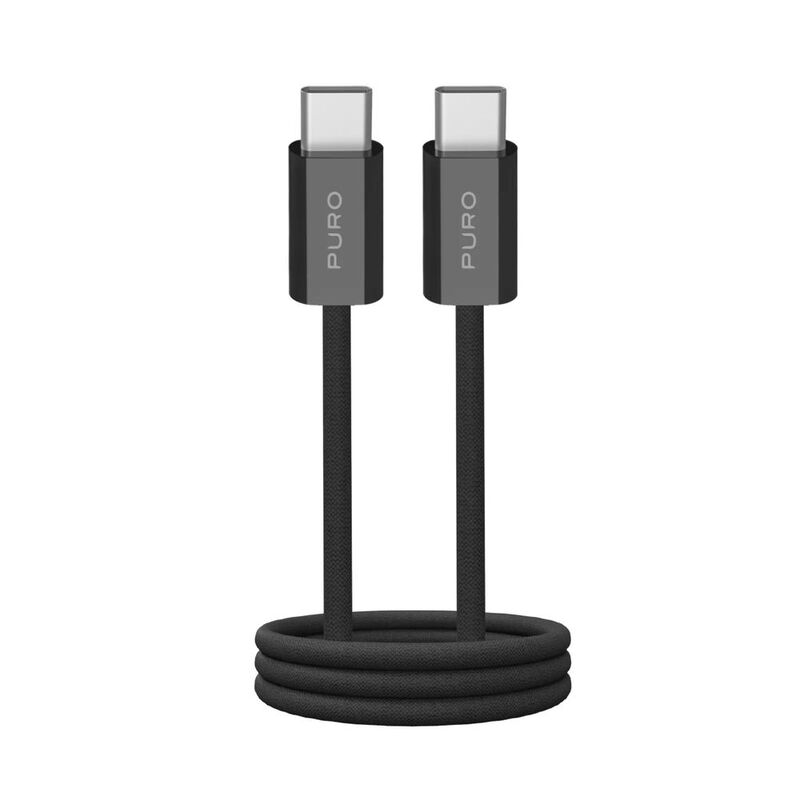 Puro Braided Cable Fabk4 USB-C To USB-C 1.5M 60W 480Mbps - Black
