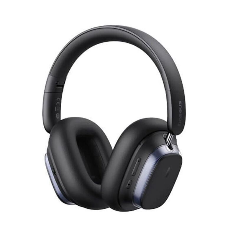 Baseus Bowie H1S Noise-Cancellation Wireless Over-Ear Headphones - Black