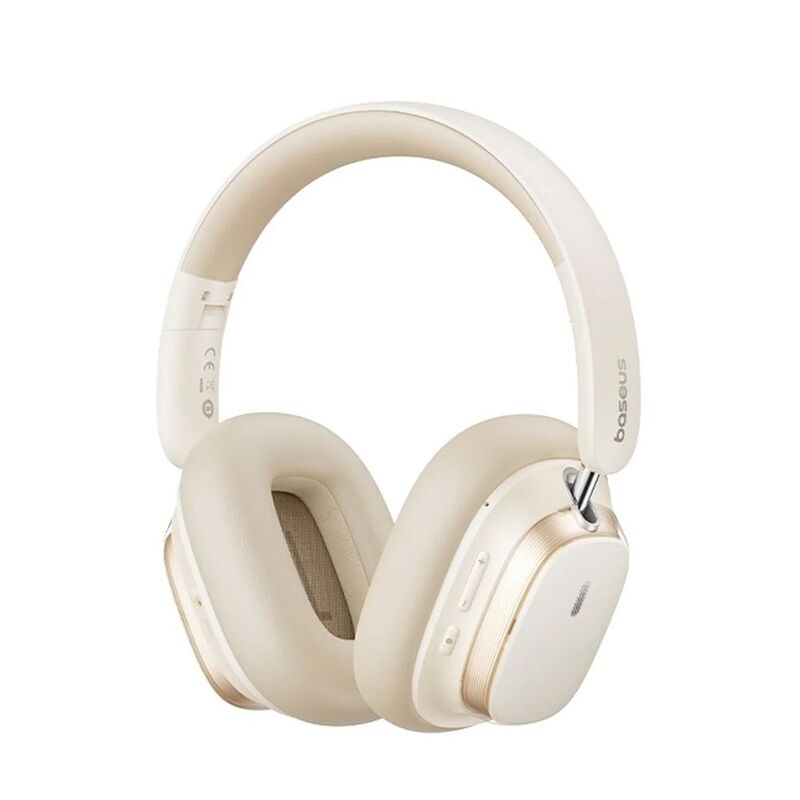Baseus Bowie H1S Noise-Cancellation Wireless Over-Ear Headphones - White