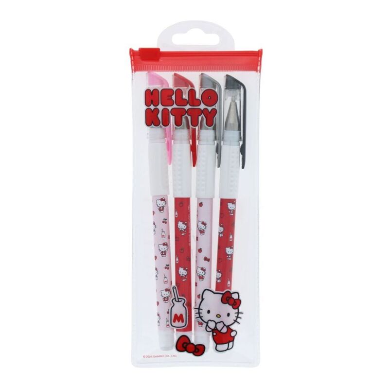 Blueprint Hello Kitty Gel Pen Set (Set Of 4)