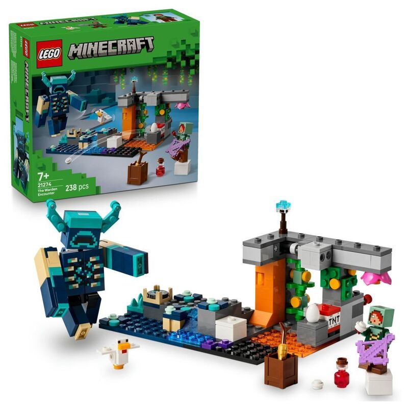 LEGO Minecraft The Warden Encounter Collectible Video Game Merch - 21274 (474 Pieces) LEGO Minecraft The Warden Encounter Collectible Video Game Merch - 21274 (474 Pieces)