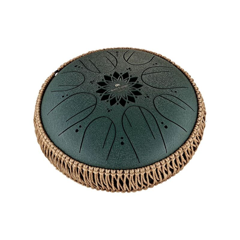 Meinl Sonic Energy 10 Medium Octave Steel Tongue Drum / F# Minor / 8 Notes / 432 Hz / Dark Green - Mostd4Dg Meinl Sonic Energy 10 Medium Octave Steel Tongue Drum / F# Minor / 8 Notes / 432 Hz / Dark Green - Mostd4Dg