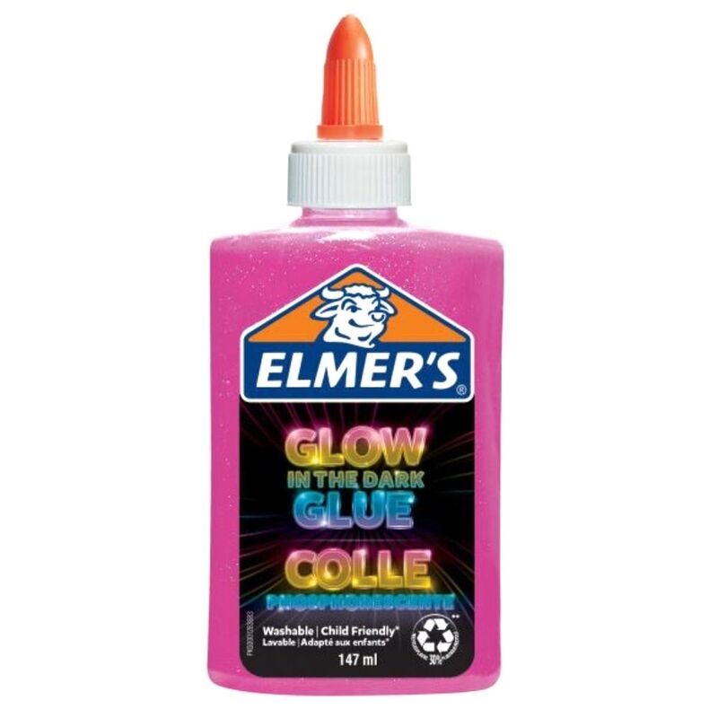 Elmer's Liquid Glue Glow Pink 147ml Elmer's Liquid Glue Glow Pink 147ml