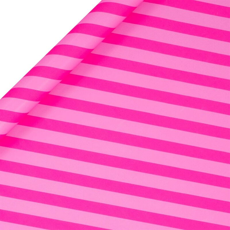 Glick Rollwrap Gift Wrapping Paper (400 x 70cm) Fluorescent Fuchsia